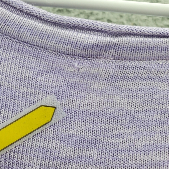 Catherines Women's Plus Size 1X Pointelle Ombre Pullover Sweater Purple - Picture 8 of 10